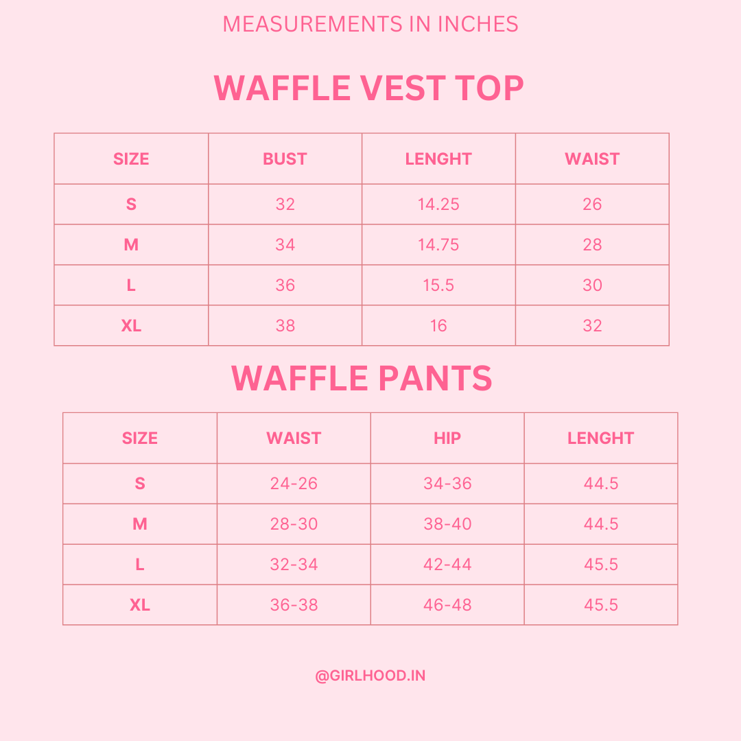 Waffle Vest Top and Pants Co-ord Set