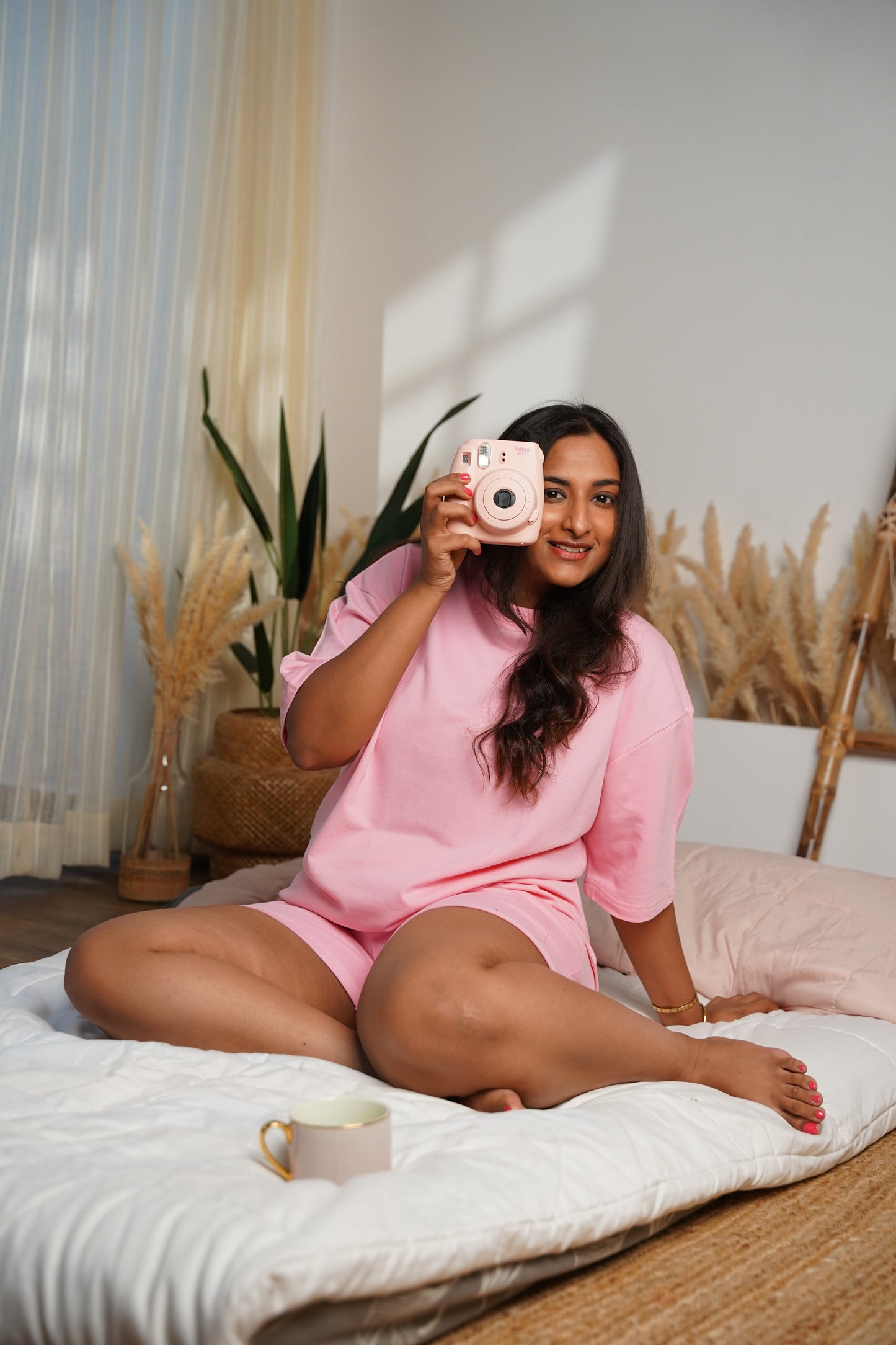 Oversized Tee with shorts Co-ord set