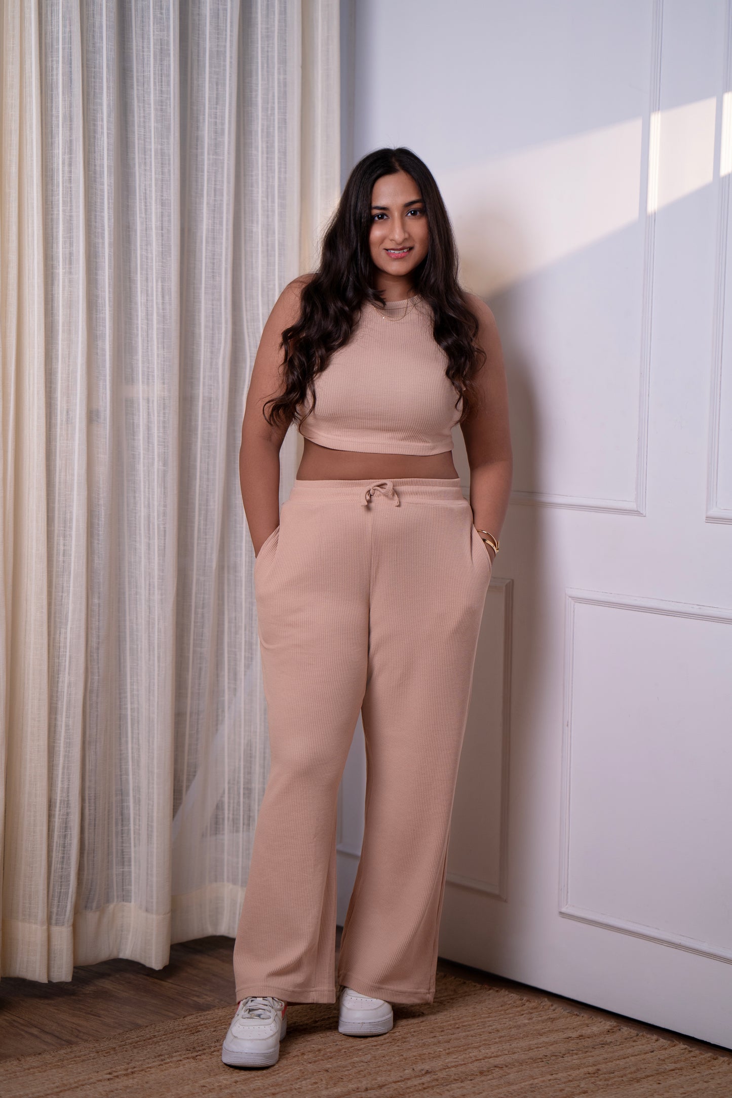 Waffle Vest Top and Pants Co-ord Set