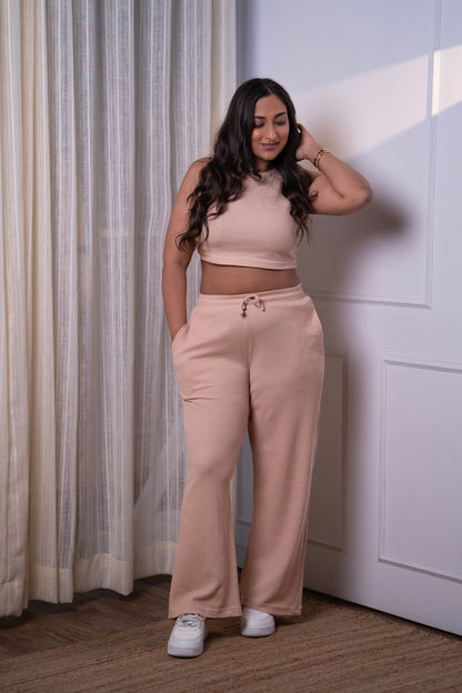 Waffle Vest Top and Pants Co-ord Set